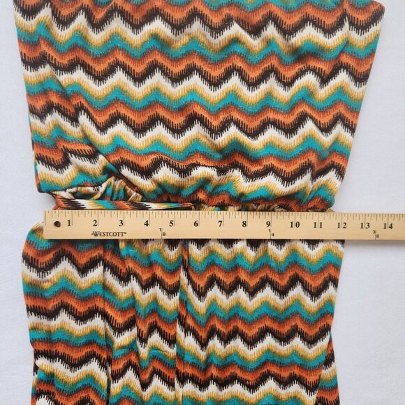 Maurices Strapless Dress Midi 70s Hippie Disco Indie Boho Festival Summer Cute - Picture 8 of 9